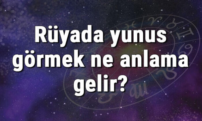 Rüyada yunus görmek ne anlama gelir? Rüyada yunus balığı sürüsü görmek tabiri