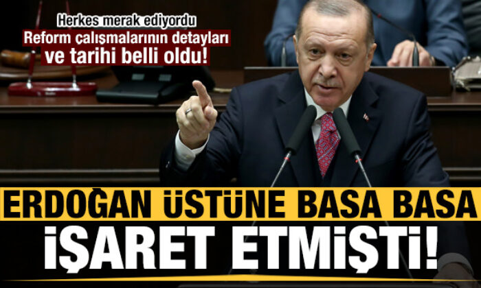 Erdoğan üstüne basa basa söylemişti! Detaylar ve tarih belli oldu…