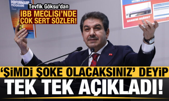 İBB Meclisi’nde sert sözler! Tevfik Göksu ‘şoke olacaksınız’ deyip açıkladı…