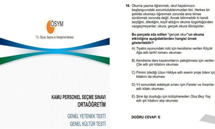 KPSS ortaöğretim soru ve cevapları: 2020 KPSS ortaöğretim cevap kitapçığı ne zaman yayınlanır?