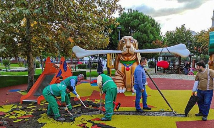 Küçükçekmece’deki bir çocuk parkında “PKK renkleri kullanıldığı” gerekçesiyle soruşturma başlatıldı