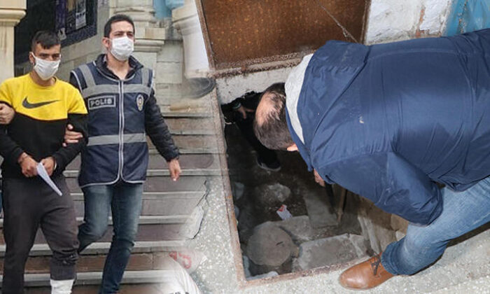 Tacizci polisten kaçmak için ormanlık alana yaşam alanı kurmuş!