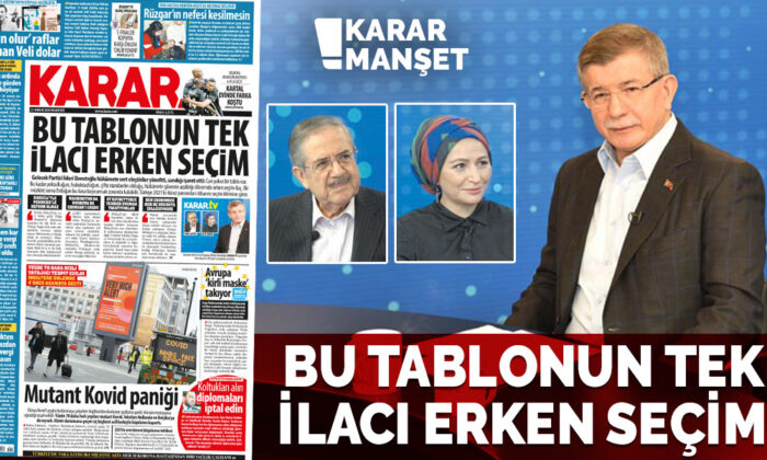 Bu tablonun tek ilacı erken seçim