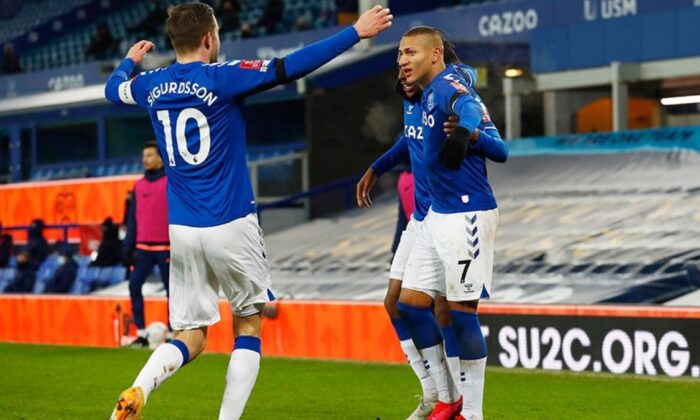 9 gollü maçta turu geçen Everton oldu