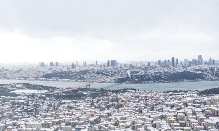 İstanbul’dan nefes kesen kar manzaraları