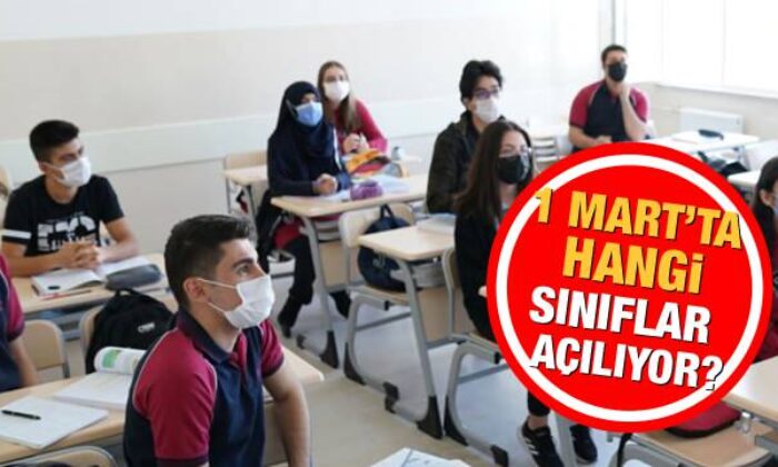 Okulların açılma tarihi! 2021 MEB 1 Mart’ta hangi sınıflar açılıyor? Yüz yüze eğitime valilik..