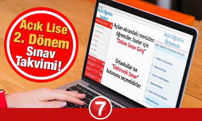 AÖL 2. dönem sınavları ne zaman? MEB takvimi açıkladı! Açık Lise online sınav tarihleri!