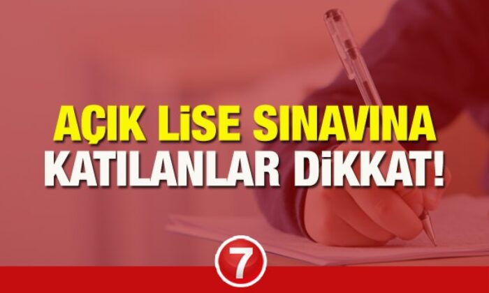 AÖL (Açık Lise) birinci dönem sınav sonuçları açıklandı mı? MEB kopya çekilen derslerin iptal..