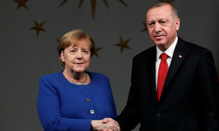 Cumhurbaşkanı Erdoğan Almanya Başbakanı Merkel ile görüştü