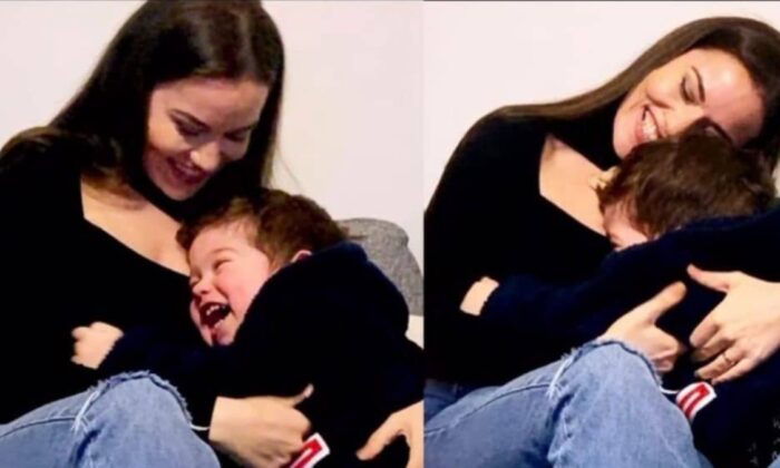Fahriye Evcen ve oğlu Karan’dan sevgi dolu kareler