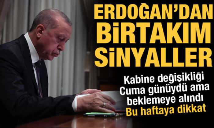 Kabine değişikliği iddiası! Erdoğan yakın çevresine sinyal verdi, bu haftaya dikkat
