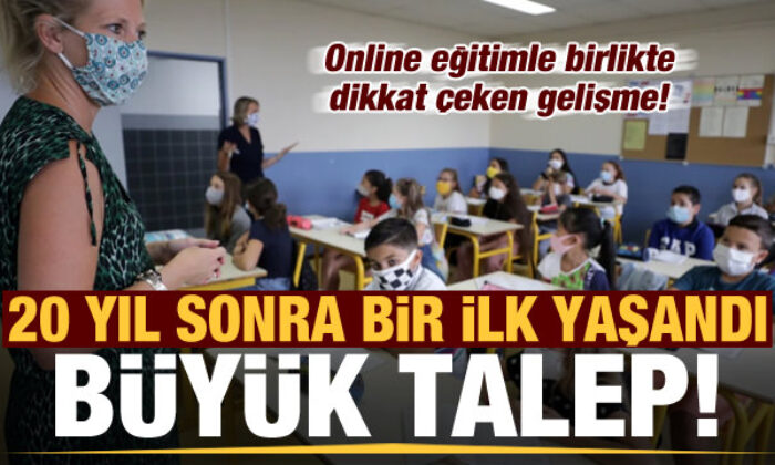 Tatil bölgelerinde eğitim için talepler patladı! 20 yıl sonra bir ilk yaşandı