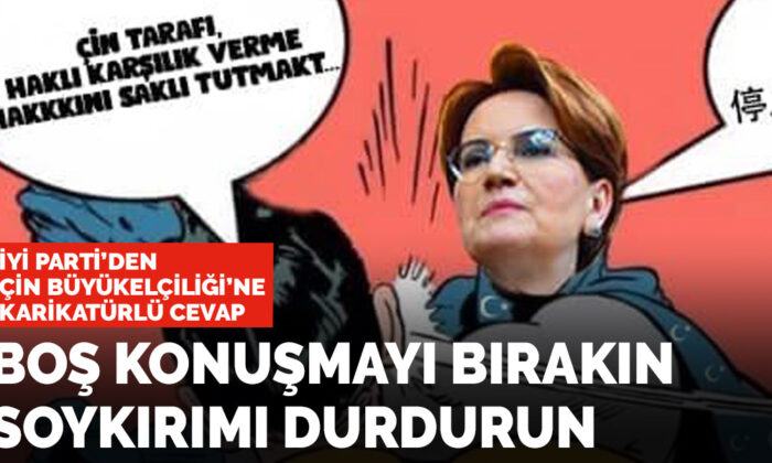 Çin Büyükelçiliği’nin paylaşımına İYİ Parti’den tepki