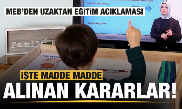 Milli Eğitim Bakanlığı’ndan yüz yüze-uzaktan eğitim duyurusu! İşte alınan kararlar