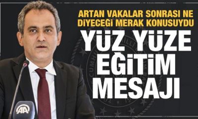 Artan vaka sonrası Milli Eğitim Bakanı Özer’den son dakika yüz yüze eğitim açıklaması