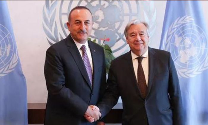 Dışişleri Bakanı Çavuşoğlu, BM Genel Sekreteri Guterres ile görüştü