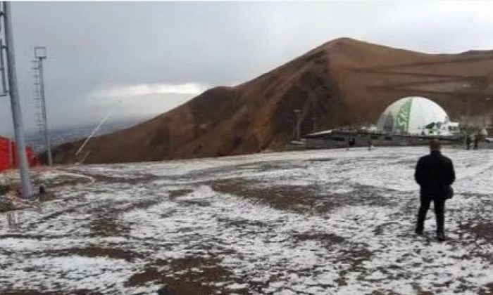 Erzurum’a ilk kar düştü