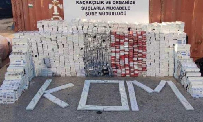 Gaziantep’te 33 bin paket kaçak sigara ele geçirildi