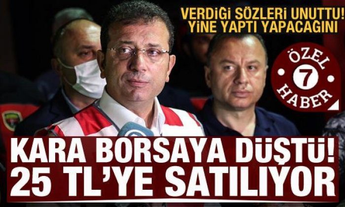 İmamoğlu, yine yaptı yapacağını! Karaborsaya düştü, 25 TL’den satılıyor