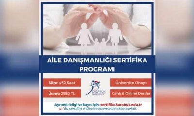Karabük Üniversitesi Aile Danışmanlığı Sertifika eğitimi başvuru tarihi belli oldu