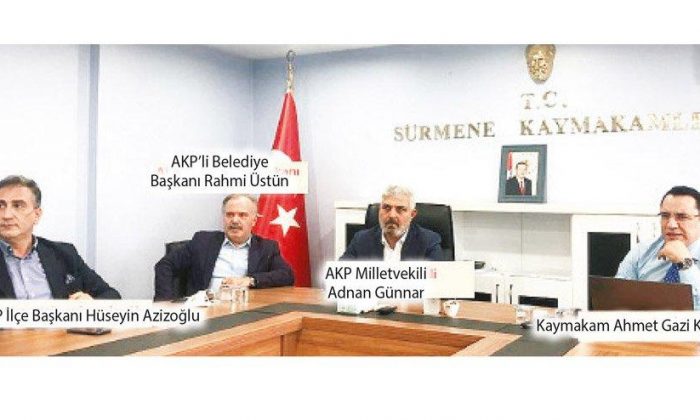 Kaymakamdan AKP’ye sunum Afet yardımında AKP’den şov!