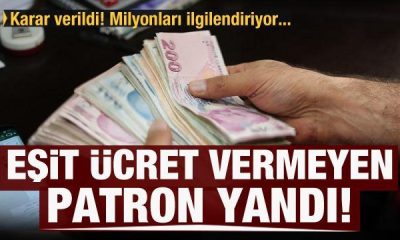 Eşit işe eşit ücret vermeyen patron şimdi yandı