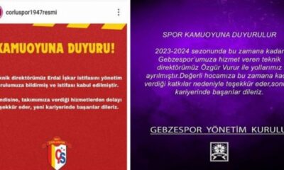 Bölgesel Amatör Lig’de iki takım teknik direktörlerle yollarını ayırdı