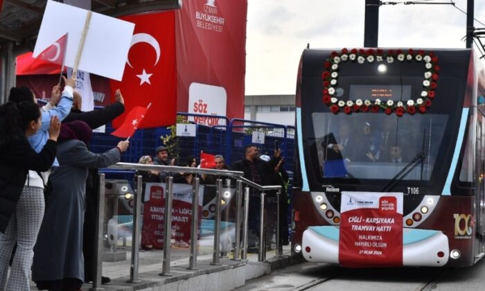 İzmir’de tramvay hatları 33,6 kilometreye ulaştı